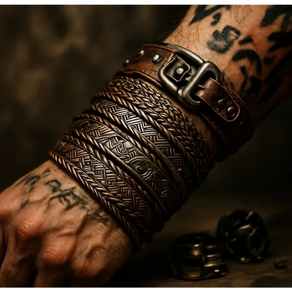 

Винтажный набор этнических браслетов из смешанного металла для женщин, 19 штук, 2,68 дюйма