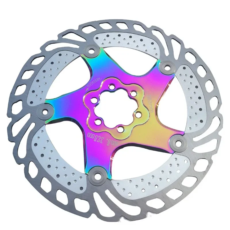 

MTB велосипед Радужный дисковый тормоз охлаждающий плавающий ротор горный дорожный велосипед 140/160/180/203 мм красочный ротор RT99 RT86 Запчасти для велосипеда