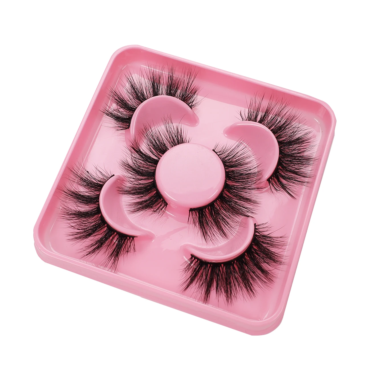 3 paia di soffici ciglia finte 8D con strisce completamente fini, ciglia scintillanti che evidenziano le più belle