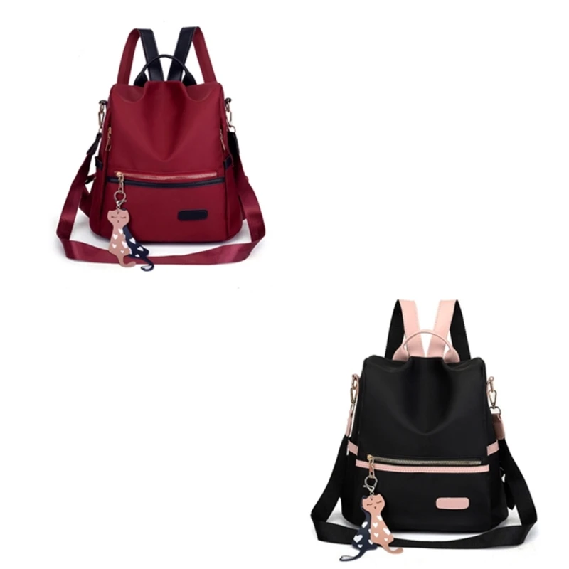 Mochila casual feminina Oxford pano mochila estudantes bolsa escolar mochila viagem