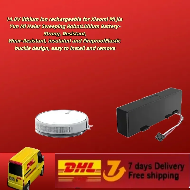 14.4V 2800mAh,for Xiaomi Mijia LDS and Mi Robot Vacuum-Mop P/2S, Stable Performance for Daily Cleaning