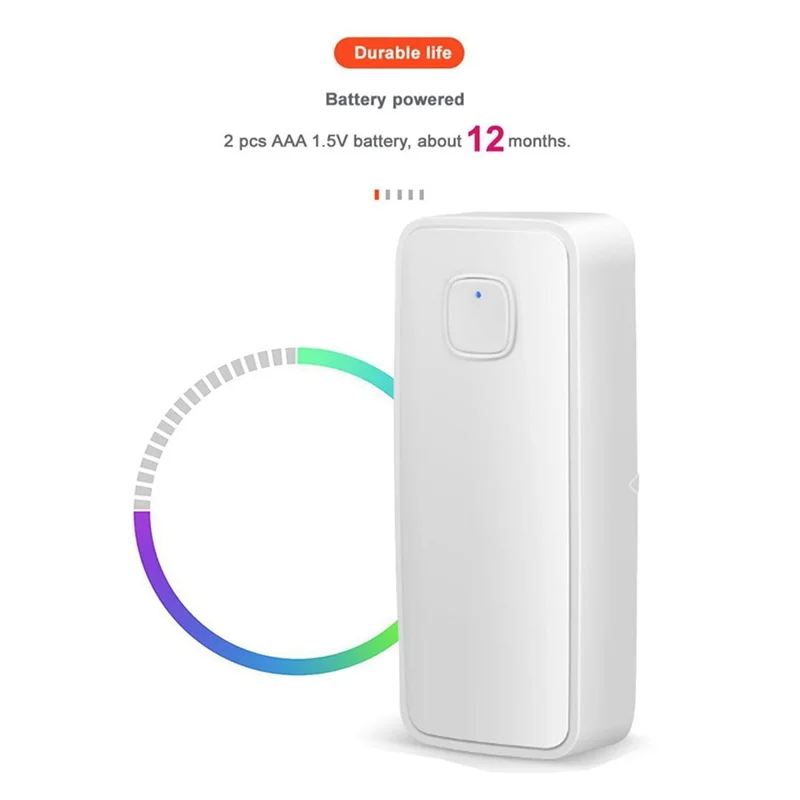 

Магнитная сигнализация двери Tuya, противоугонная сигнализация, приложение WIFI, напоминание о магнитной открытии двери, удаленная сигнализация, простая установка, простая в использовании-B12B