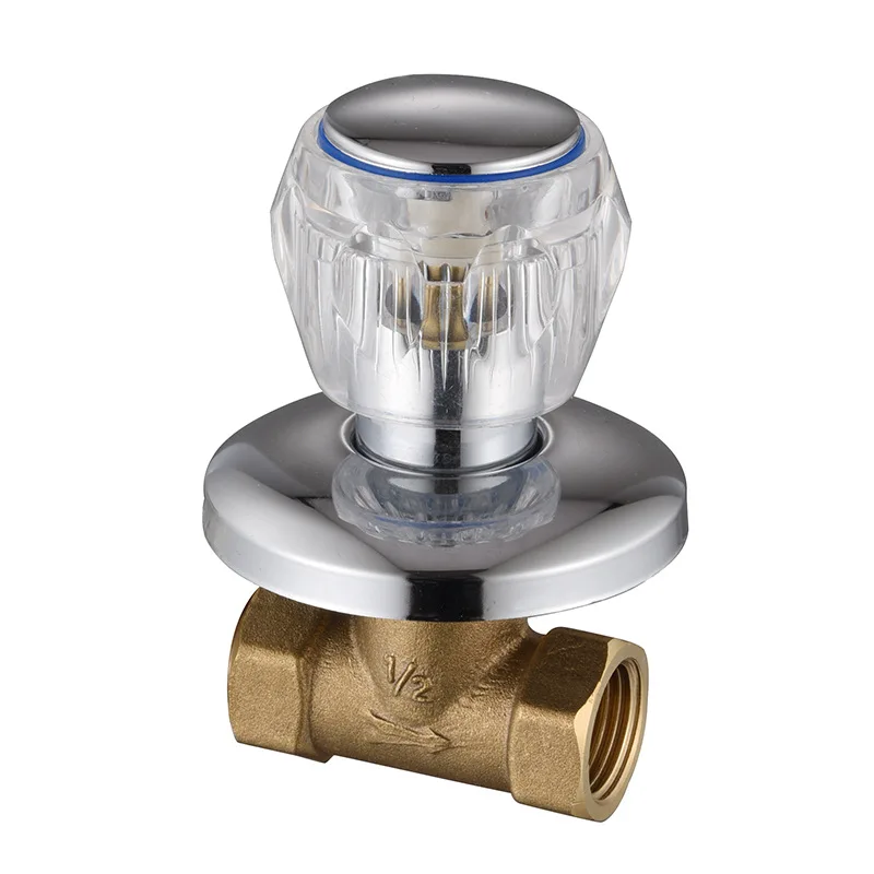 Brass Dark Valve DN15 Concealed Switch Bathhouse Shower Valve Quick-open Solar Water Supply with In-wall Maintenance Accessories