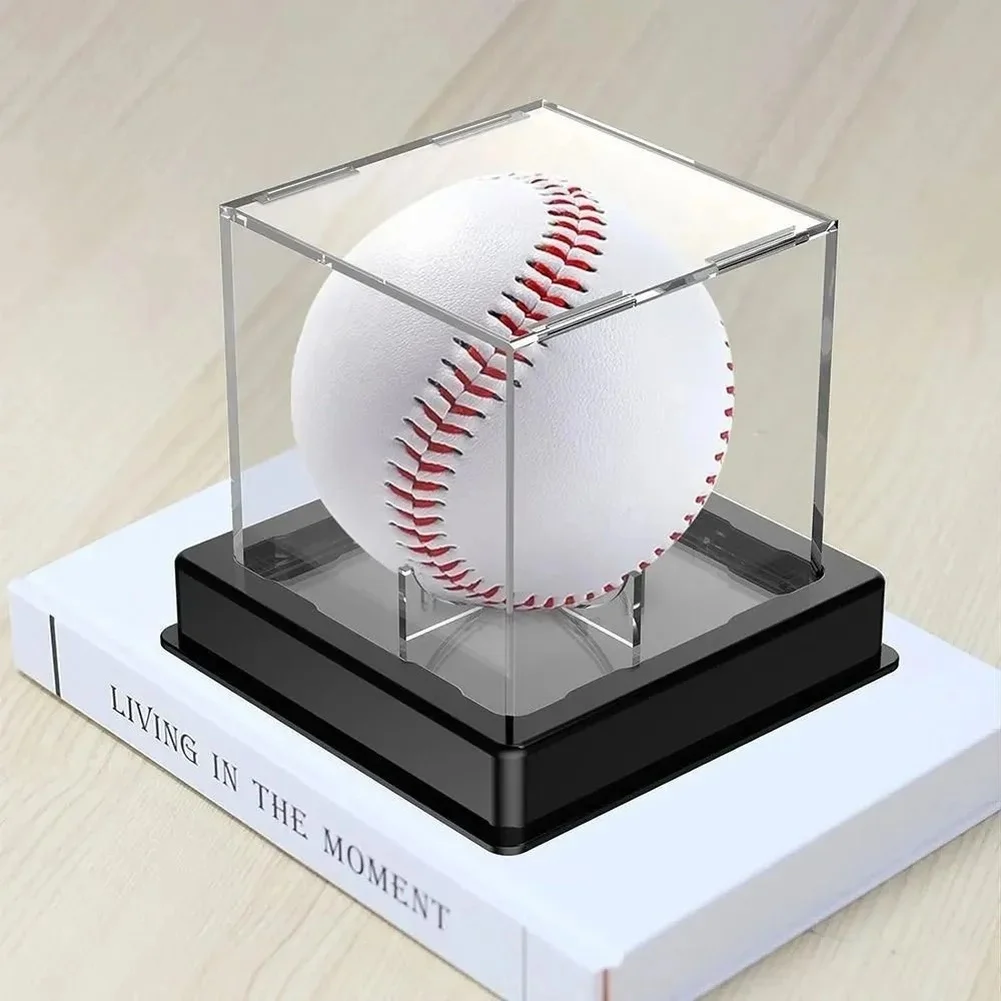 For Acrylic Display Case for Small Collectibles 8x8x8cm Clear Dustproof Box Designed for Baseballs Toys and Decorative Items