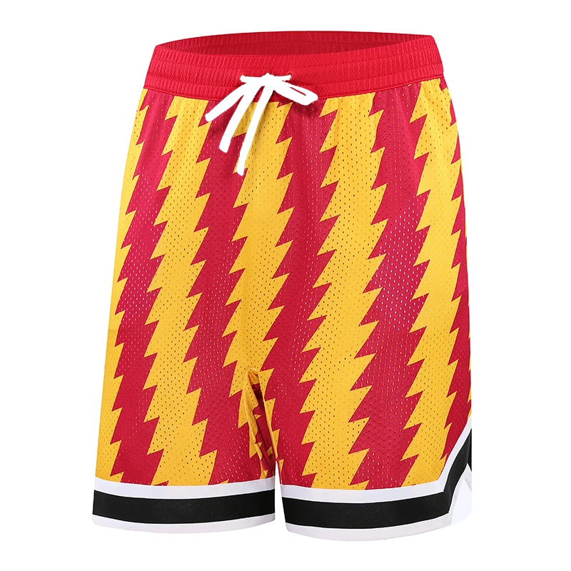 Summer Basketball Running Loose Sports Shorts American Street Print Pants Gym Training Fashion Comfortable Short Pants Moto