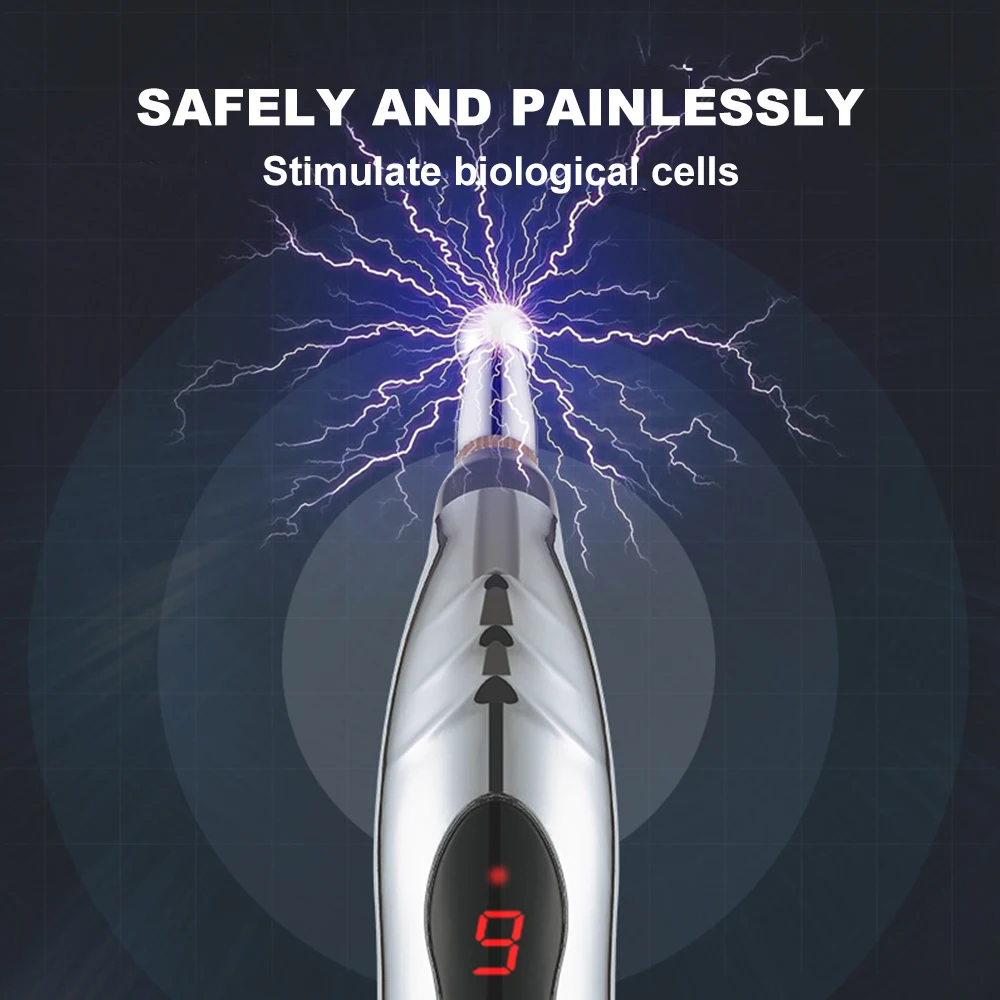 Electronic Acupuncture Pen Point Massager Electric Meridians Therapy Massage Pen Pain Relief Tool Meridian Energy Pen