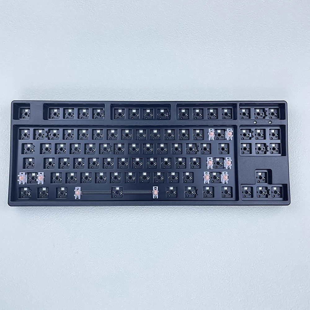 T87 Mechanical Keyboard Kit Three Mode RGB Hot Swap Gaming Keyboard 87 Keys Customize PC Gamer Gasket Accessories Office Gift