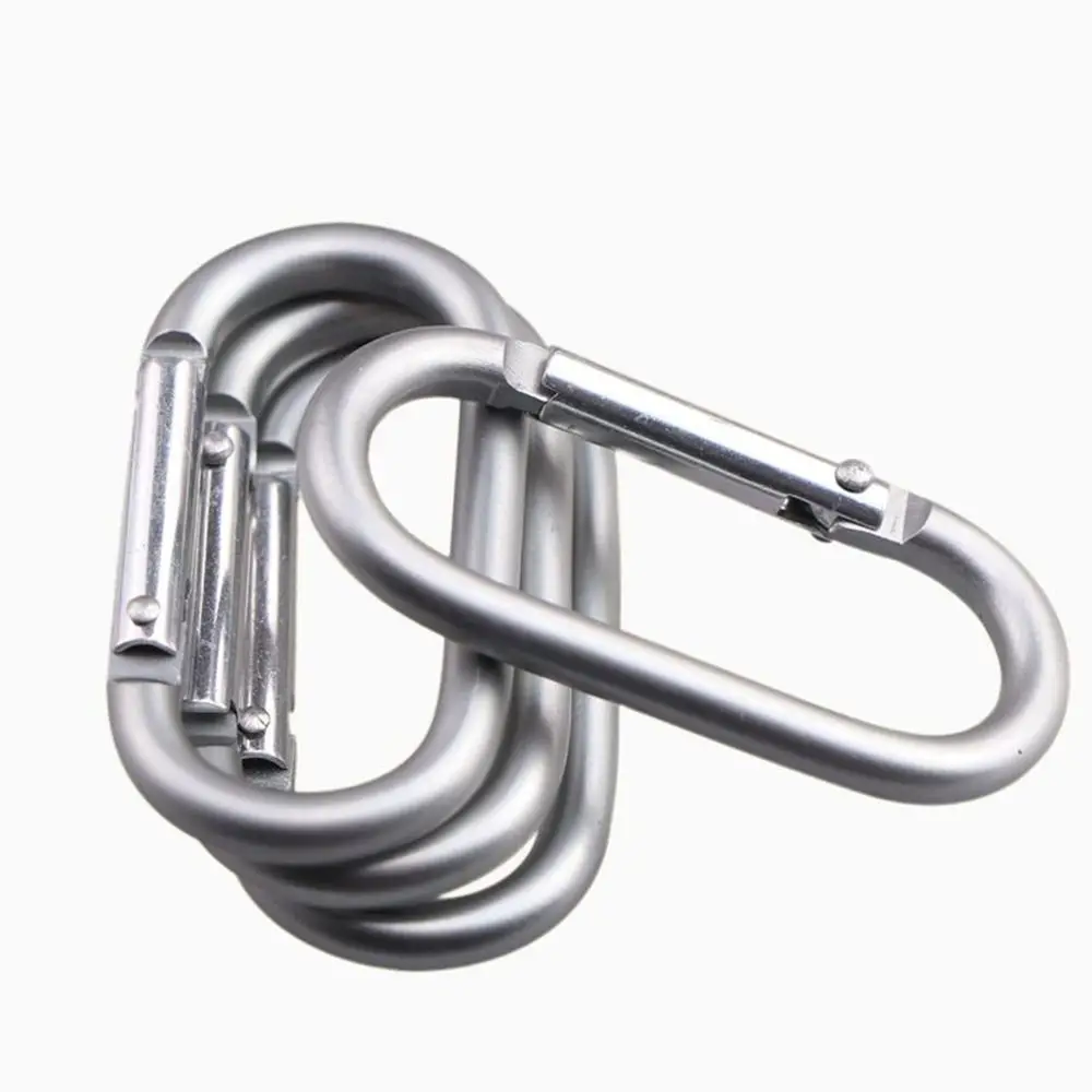 Outdoor Survival Runway Type Aluminum Alloy Elliptical Climbing Metal Camping oval Snap Hook Carabiner Ring Buckle Keychain