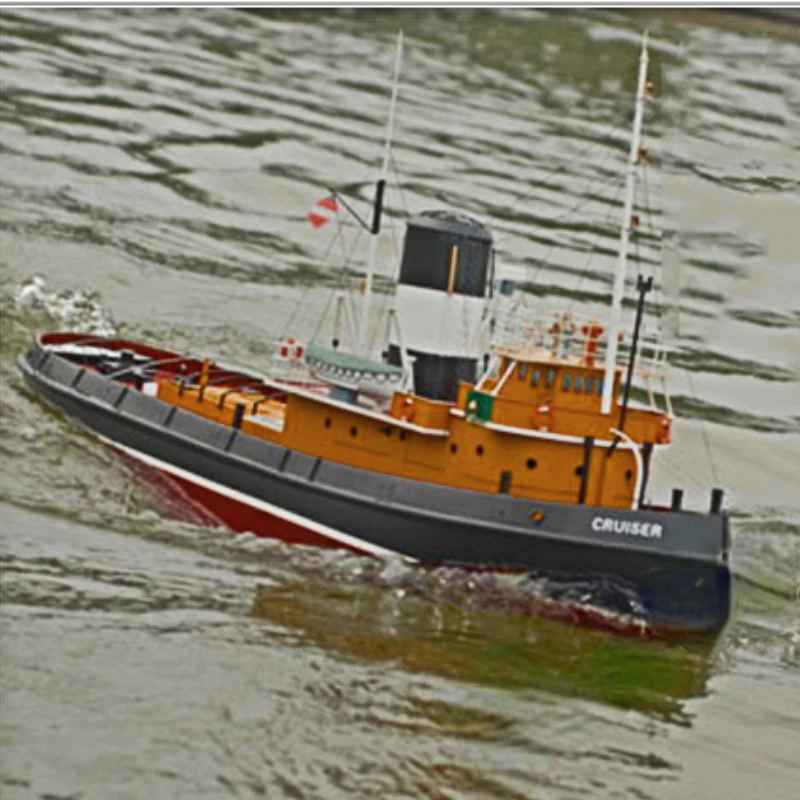 RC Boat Modeling Cruiser 1/40 Scale JF-BC1007 Electric Boat Simulation Tugboat Model Finished Boat