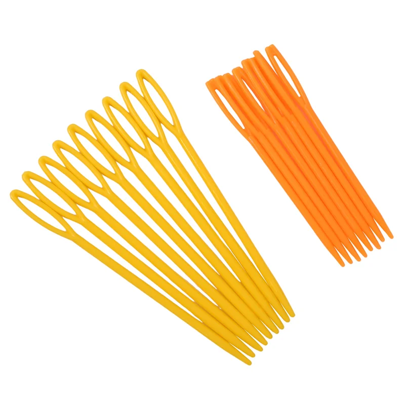 -A14E 18 шт. пластиковая пряжа для ручного шитья, гобеленовые иглы для штопки, 9,3 см, 7 см, каждый по 9 шт.