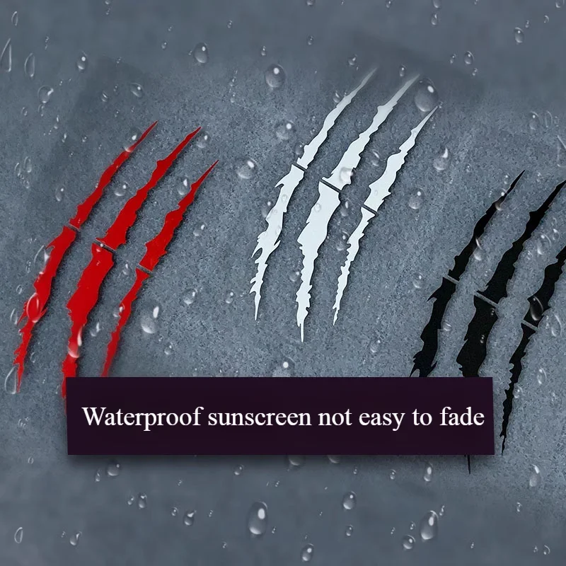 شبح مخلب ملصقات السيارات غطاء السيارة ملصق فينيل تعديل الإبداعية ملصقات عاكسة الشيطان باو الخدوش سيارة الديكور