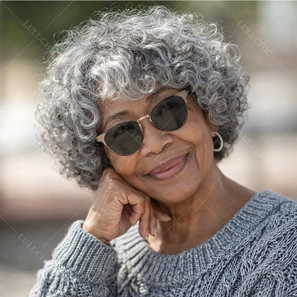 

Reay to Wear Ultra Comfort Salt And Pepper Wig Vietnamese Deep Wave Natural Hairline Glueless 5x5 Lace Closure Wig For Seniors