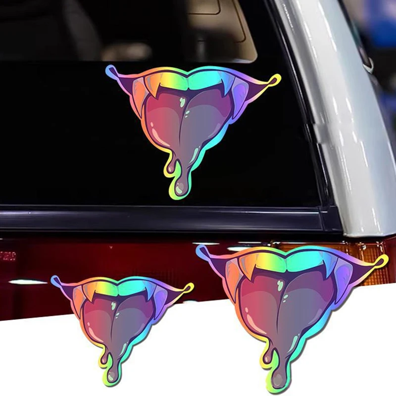 JDM Style Lip Tongue Car Sticker Decals Vinyl Sticker Auto Decorate Waterproof Car Window Bumper Vehicles Automobiles Motorcycle