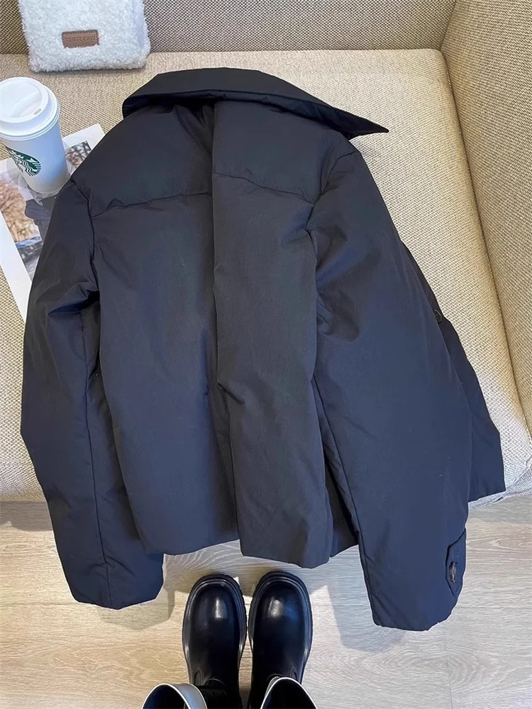 Chaqueta de aodón nea e, estilo corto, diseño Simple, abrigo con cuello tipo  para hombre y mujer, adeazante...