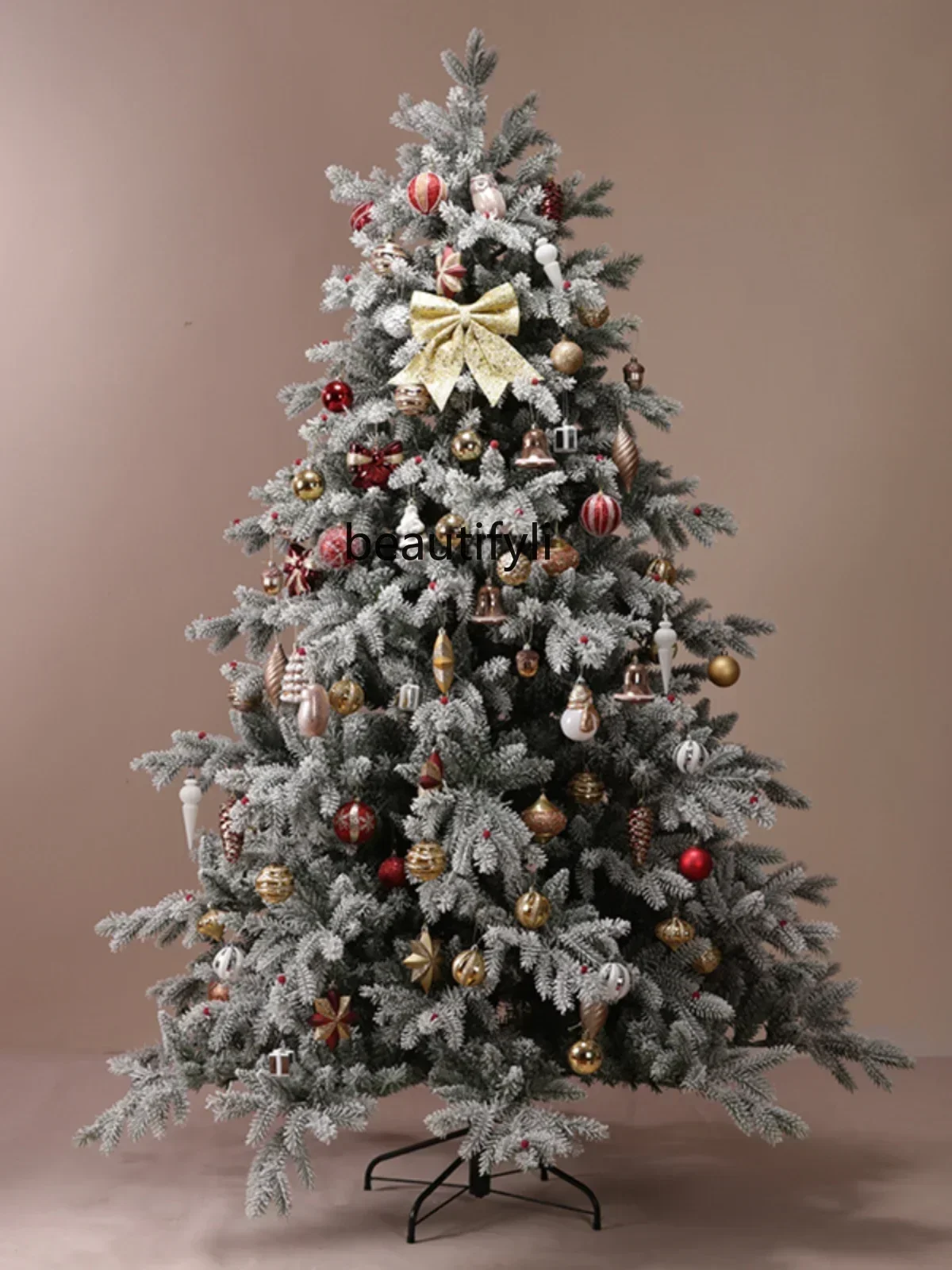 

YH Flocking Christmas tree snow scene shooting mall window decoration Christmas snow tree C56
