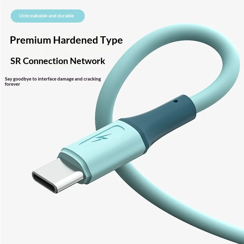 2026 جديد 3 في 1 كابل USB من جل السيليكا شحن سريع سلك بيانات آيفون وسامسونج وهواوي وشاومي سلك شحن متعدد المنافذ #6