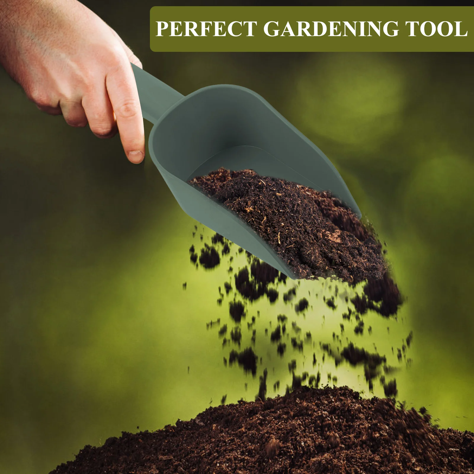 

3Pcs Garden Hand Shovel Multi-Functional Plastic Scoop for Soil Transplant Weeding Gardening Tool Set Soil Scoop