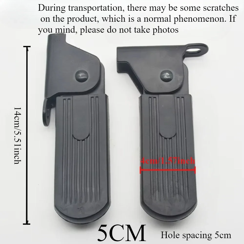 1 paar Opvouwbare Voorste Voetpedalen voor Yadi Aima Harley U1 E-Bike Lichtgewicht Aluminium Anti-Slip Fietsen pedalen Accessoires