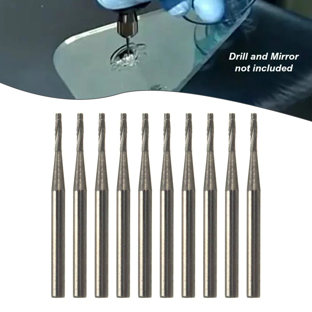 

10x Tapered Auto Glass Windshield Rock Chip Repair Kit Drill Bits Carbide Auto Glass Windshield Rock Chip Repair Kit Drill Bits