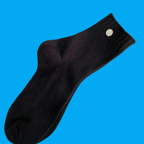 Chaussettes coréennes à coquille pour femmes, tube moyen, style étudiant, mignon, polyvalent, solide, document, chaud, automne, marron, 5/10 paires