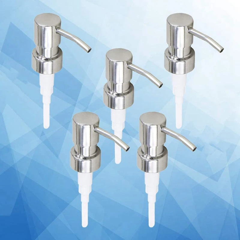 10ชิ้นปั๊มสบู่สแตนเลสเปลี่ยน28ฟันขวดสเปรย์หัวหัวปั๊มโลชั่น
