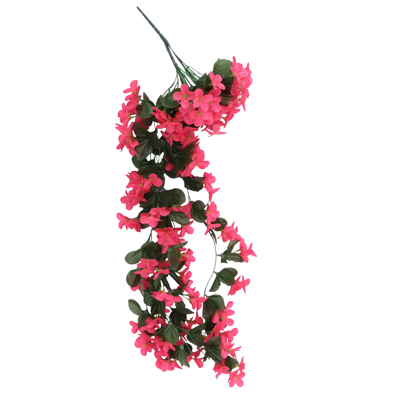 

Simulated Violet Wall Flowers 4 Petals Fake Plants Artificial Hanging Vines Decoration Silk Lavender Home Decor Bookstore Cafe