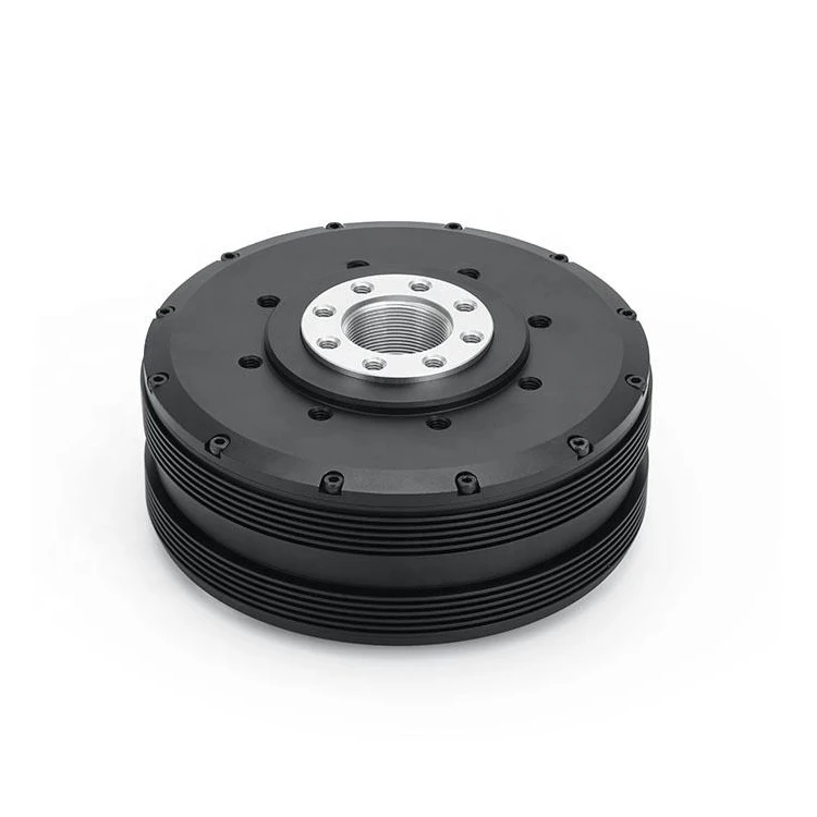 Faradyi Nieuwe Motor PM120 24V 270RPM 6N.m Dual Shaft DC Motor met Slip Ring en Encoder voor robot Arm Joint/UAV PTZ