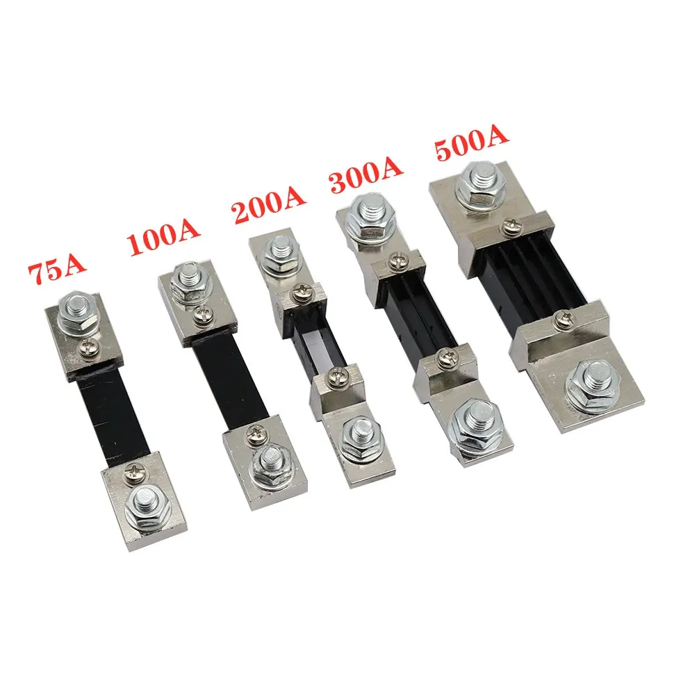 FL-2 Type Economic 10A 15A 20A 30A 40A 50A 75A 100A 75mV 200A 500A 750A 1000A 75mV Manganin Copper DC Current Shunt Resistor