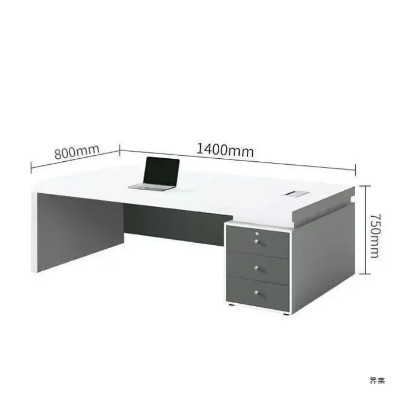 DSA Simple Modern Boss Office Computer Book Desk Chair Combination Office Financial Manager Desk Administrative Supervisor