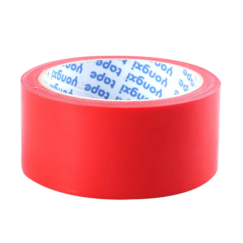 Strong Adhesive Waterproof Single-Sided Cloth Tape Red 5cmx13m for Electrical Equipment Carpet Floor DIY Stage Masking