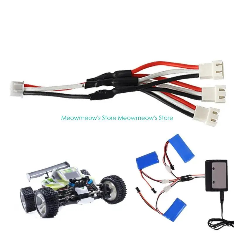 W91A درجة حرارة عالية من السيليكون 24AWG كابلات 3Pin لمحول البطارية 18650