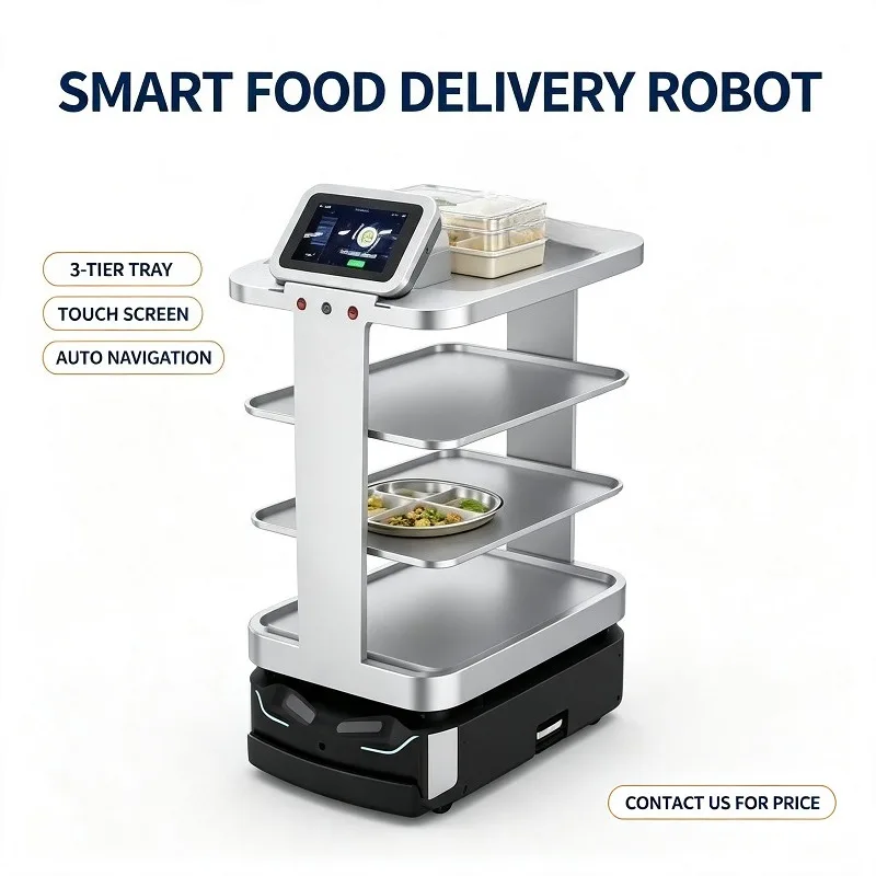 Food Delivery Robot Human‑Computer Interaction Delivery Robot Voice Reminder For Table Food Delivery And Guest Notification