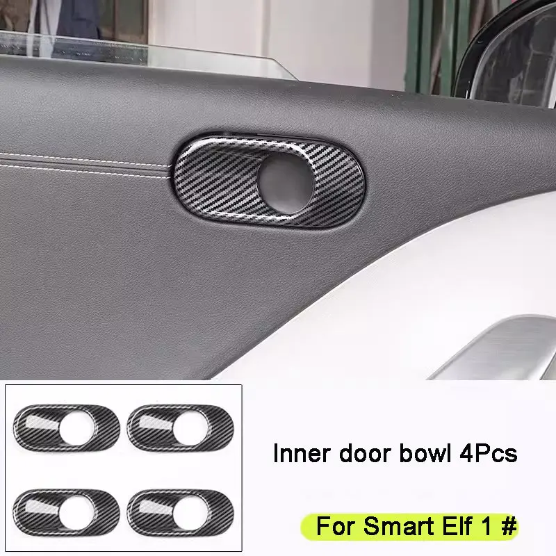 Car Central Control Panel Carbon Styling Interior Decoration Shell For Mercedes Smart Elf 1 # Car Accessories Protect Sticker