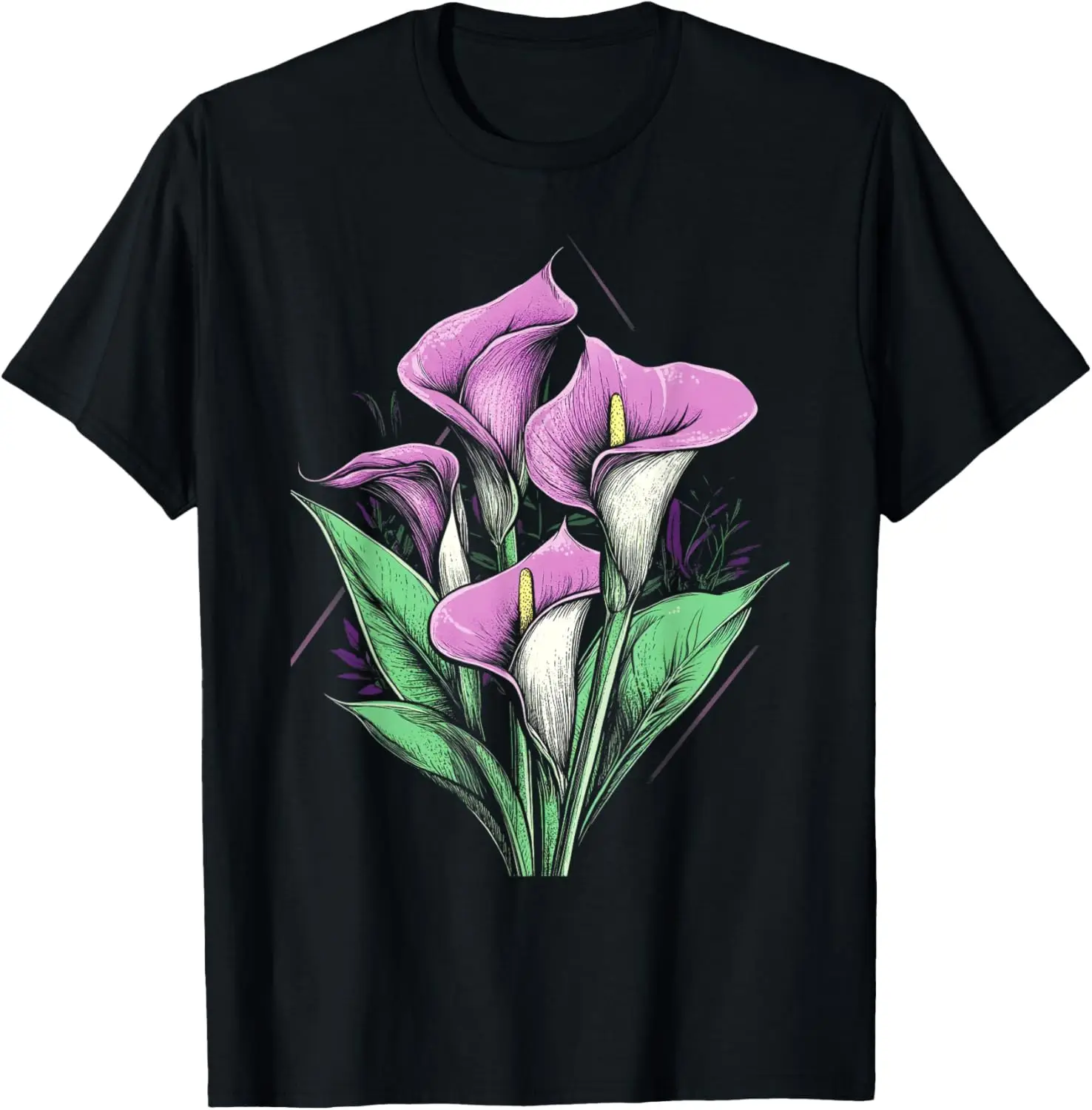 

Purple Calla Lily Flower Plant Lover Floral T-Shirt