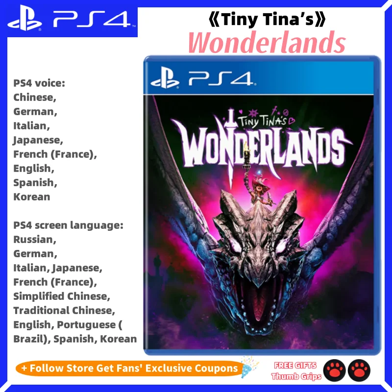 Sony Playstatio4 PS4 Genuine New Game CD Tiny Tina’s Wonderlands Playstation4 Game Card SONY Ps4 Games Tiny Tina’s Wonderlands