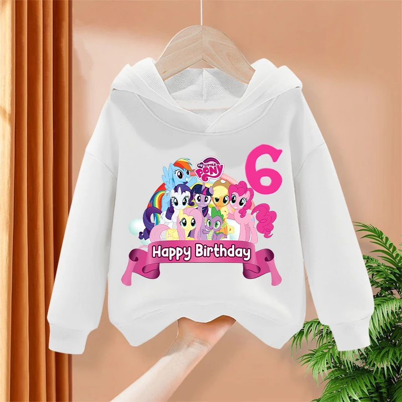 بلدي ليتل المعلقات الفتيات هوديس أنيمي أرقام 1-9 عيد ميلاد البلوز الأطفال الخريف بلوفر شتوي طويلة الأكمام الاطفال الملابس هدية