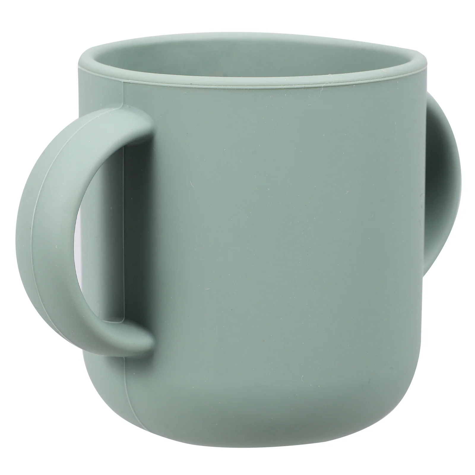 

Детская чашка, силиконовая тренировочная чашка, двойная ручка для малышей, прочная, безопасная, легкая очистка, очаровательная форма, кружка для питья воды