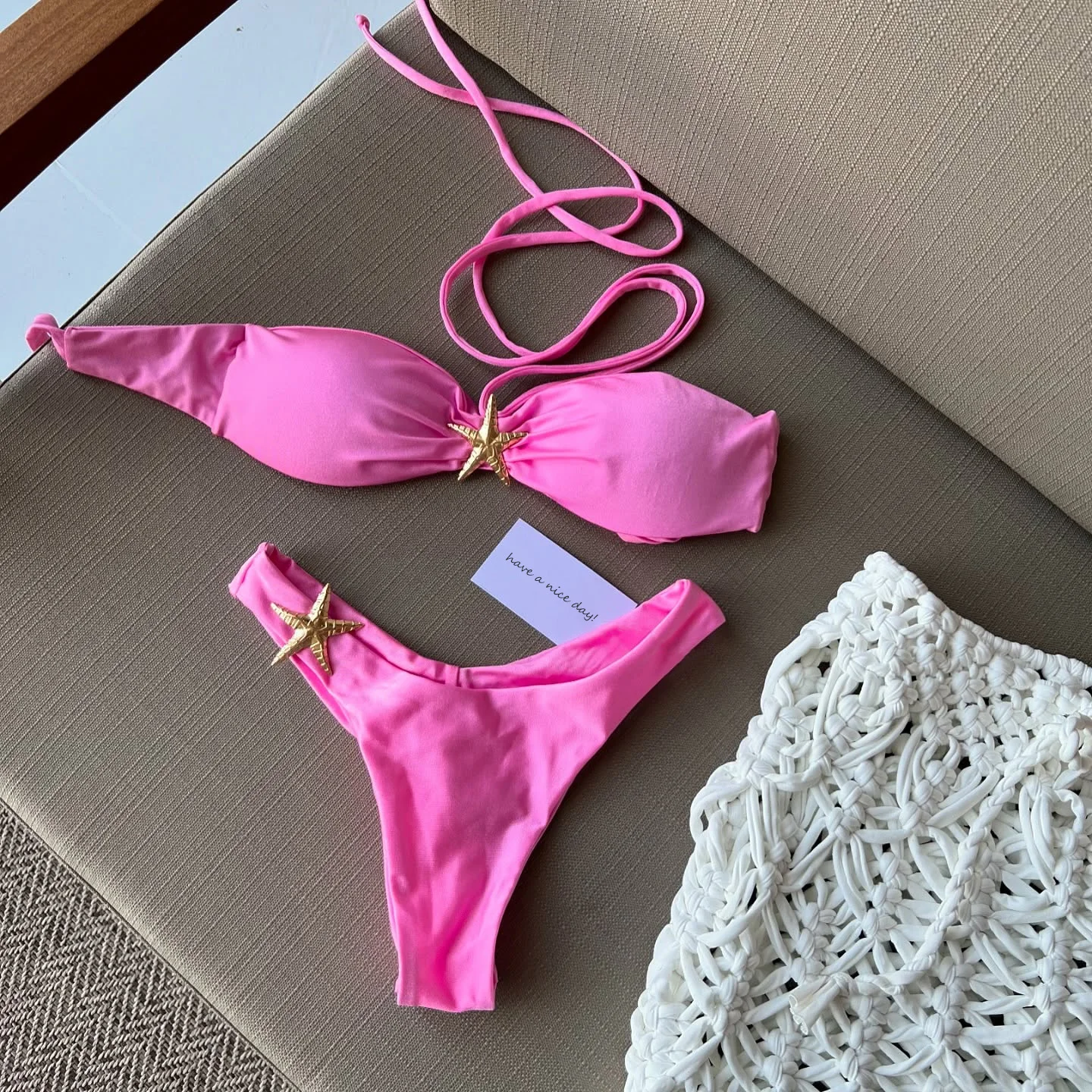

Micro Bikini 2025 Sexy Women Swimsuit Push Up Swimwear Sexy Bikini Set Brazilian Female Swimming Suit Starfish Beachwear