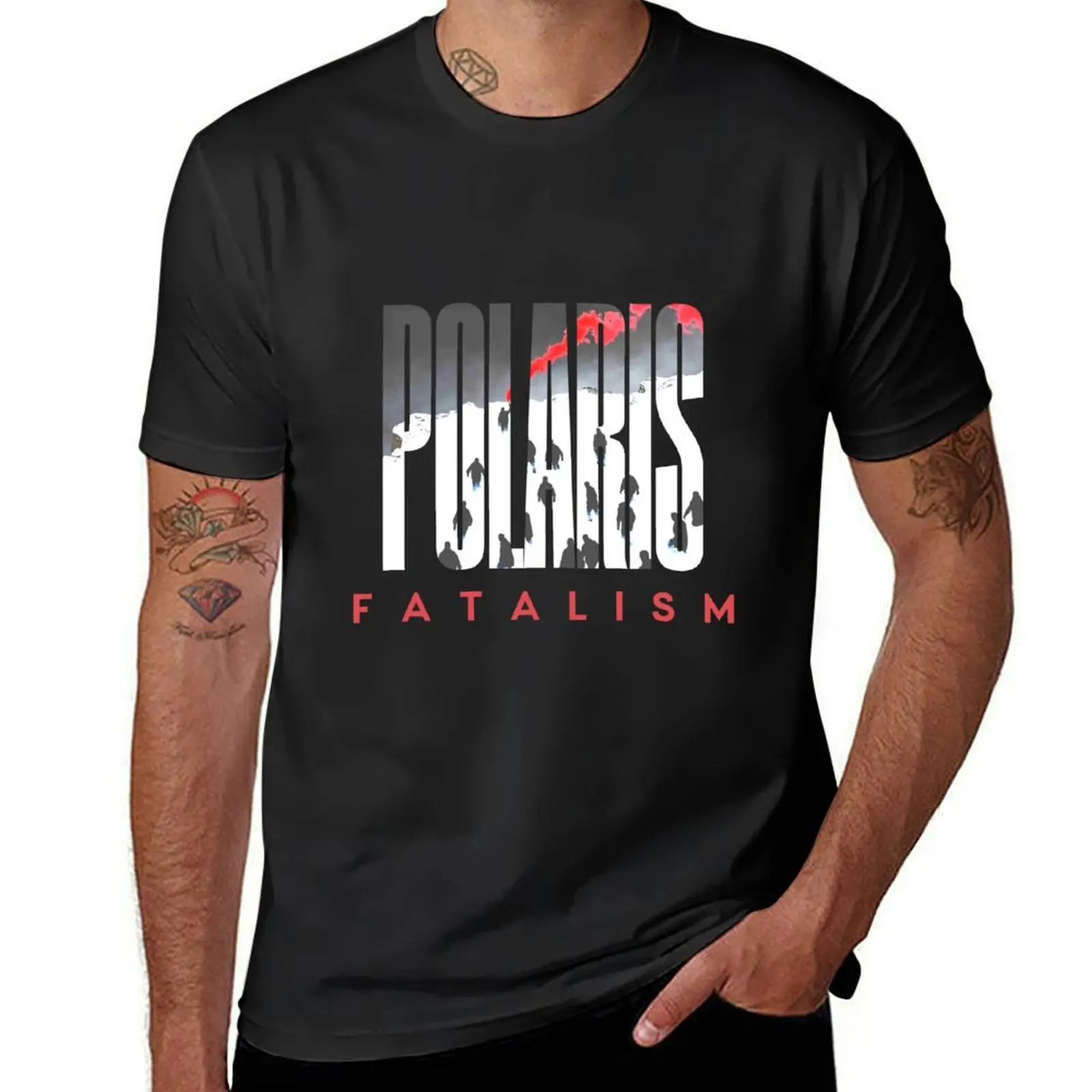 Polaris Inhumane/Nightmare Fatalism for BLACK BACKGROUND T-Shirt hippie clothes Blouse customs heavyweights mens clothing