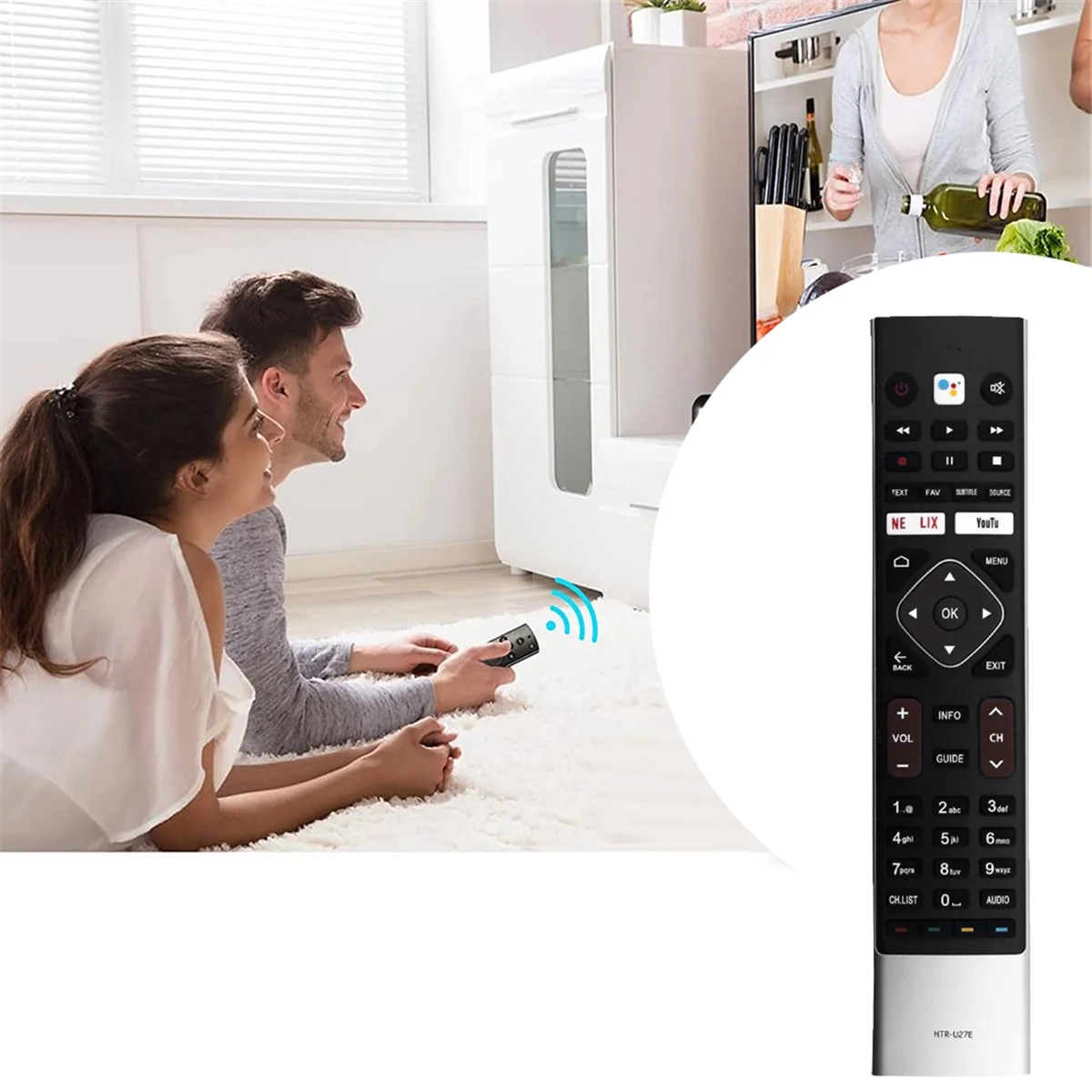 -U27E Replace Voice Remote for TV LE32K6600SG LE65K6600UG LE50U6900UG LE55U6900UG LE65U6900UG LE50K6600UG