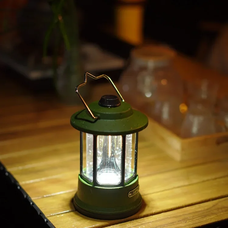 Camping Lantern Rechargeable,Retro Nordic Hanging Warm Lights Vintage Rustic Dimmer Lampe for Camping