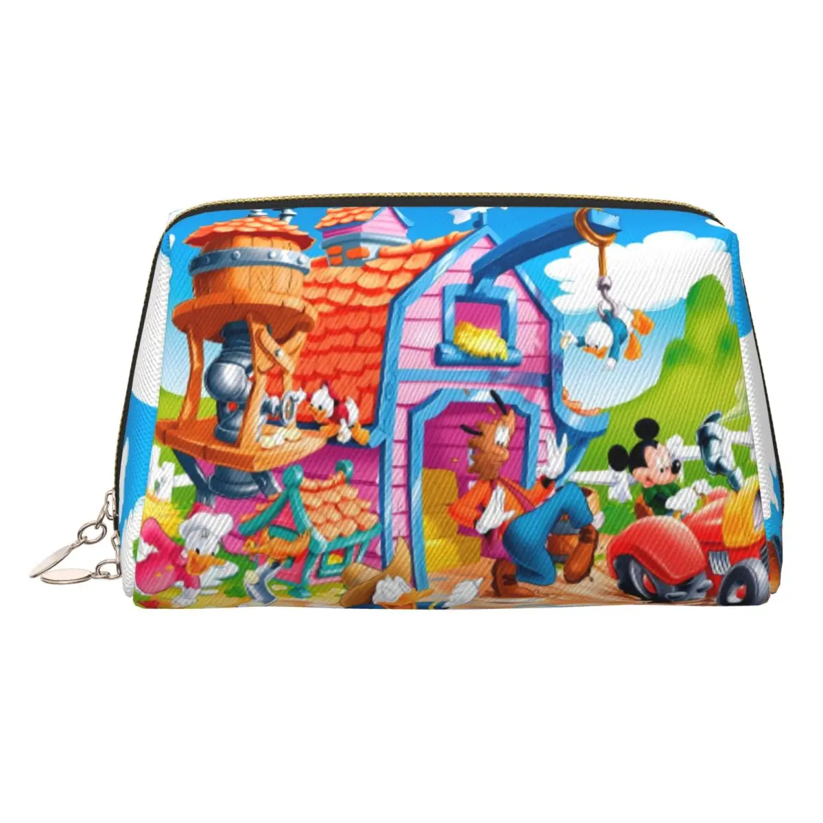 

Custom Mickey Mouse Minnie Cartoons Cosmetic Bag Women Fashion Large Capacity Mangas Makeup Case Beauty Storage Toiletry Bags