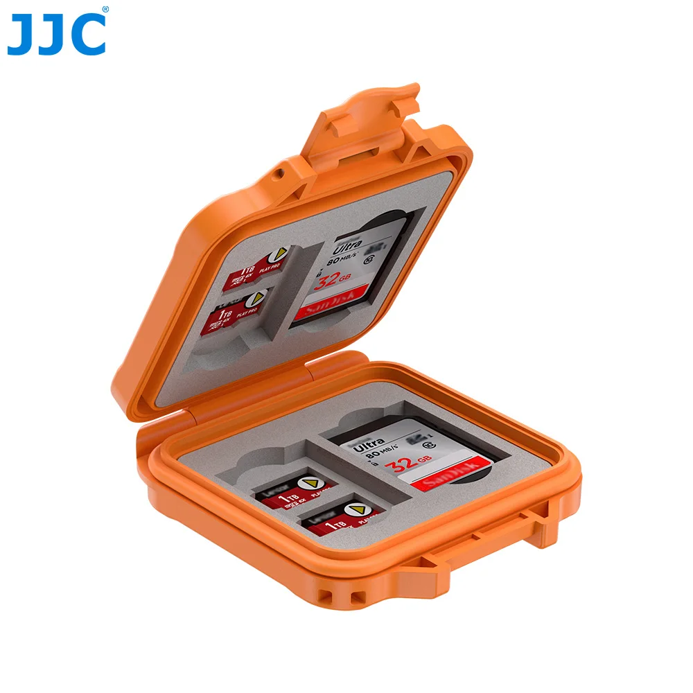 Etui na karty JJC Transflash TF na 8 kart MicroSD i 4 karty SD, wodoodporny organizer na karty pamięci. — zdjęcie produktu 3