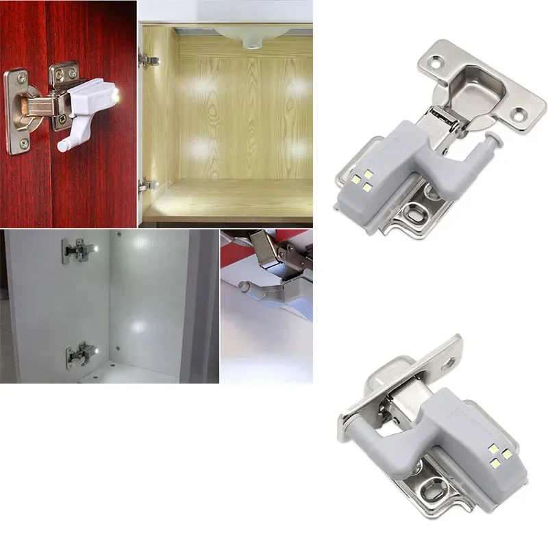 

5/10PCS Universal Cabinet Hinge LED Light Kitchen Cabinet Door Light Wardrobe Home Kitchen Closet Smart Sensor Night Light