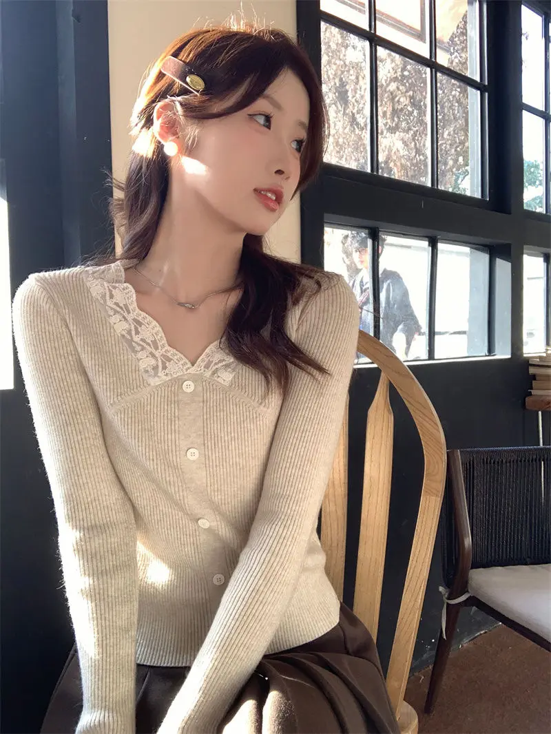 

Свитера, джемперы, пуловеры, женские большие размеры, кавайные полосатые узоры, профессиональные деловые встречи, формальные женские OL, для работы, осень