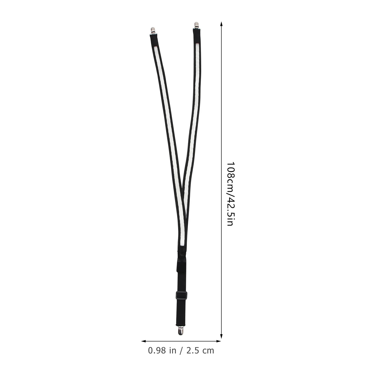 빛나는 서스펜더 Led 조정 가능한 Y 자형 탄성 브레이스 청바지 반바지 남성 여성 빛나는 파티 액세서리 블랙