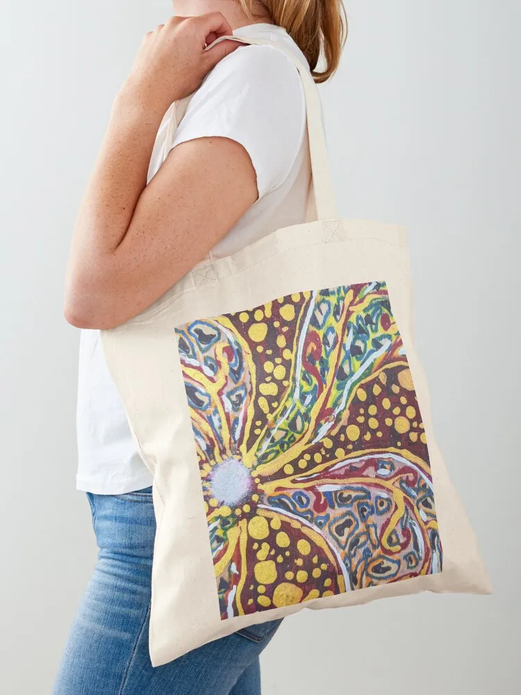 

Acoustic Texture Tote Bag canvas shopping bag bags woman 2025 Portable shopping bag