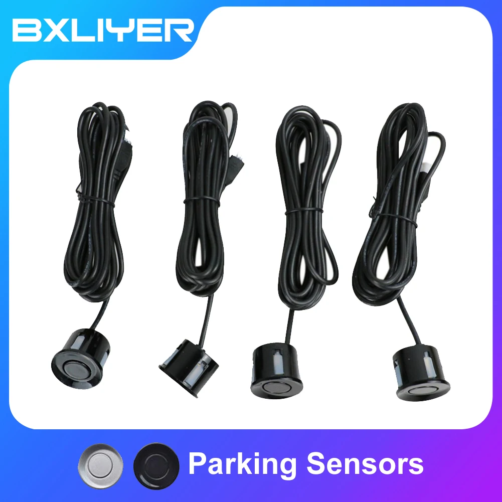 

BXLIYER 4 Pcs/lot Sensors For Parking Sensors Accessories 22mm 2 Colors Assistance Reversing Radar Probe Parking Sensors