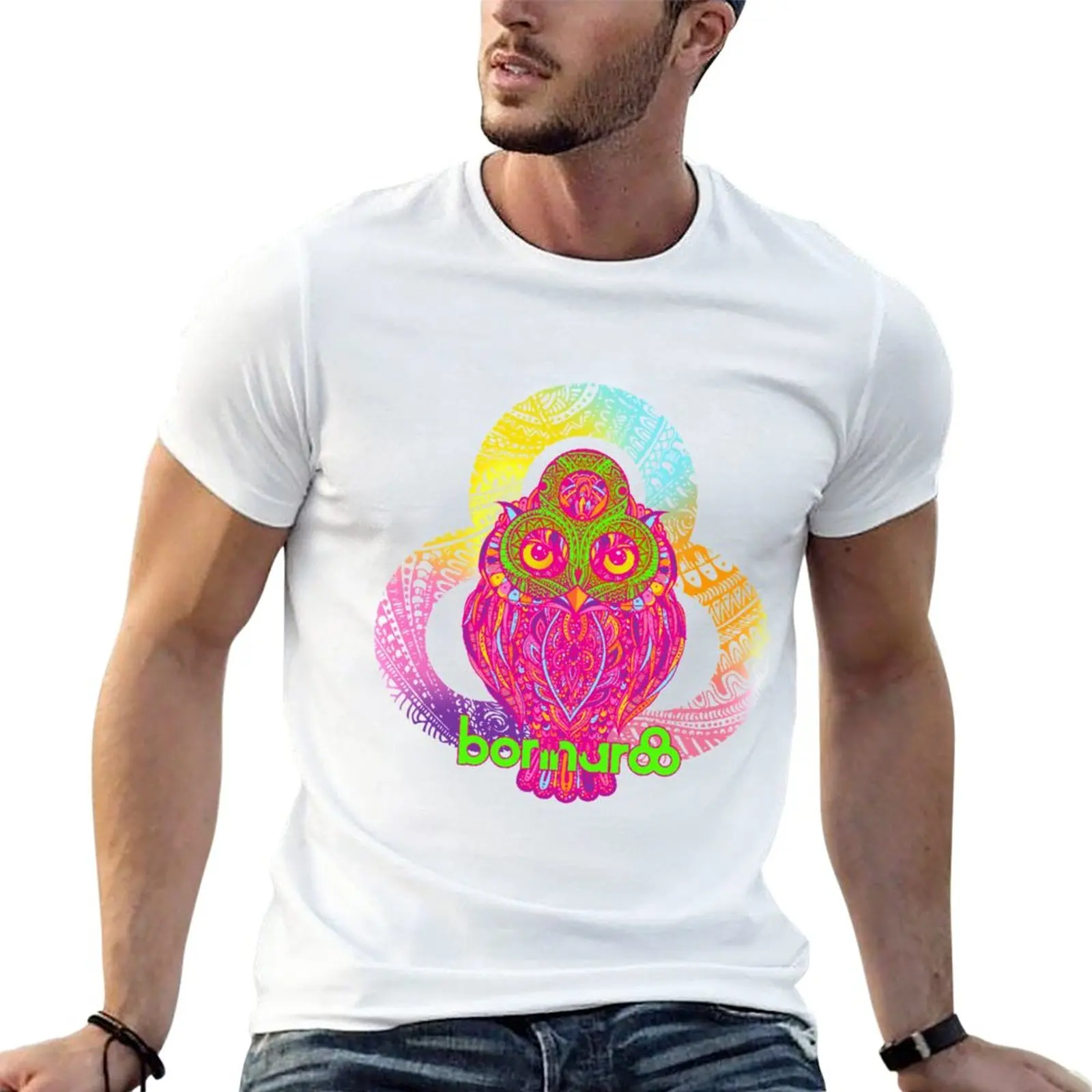 

New Bonnaroo Owl T-Shirt gifts for boyfriend boys whites custom t-shirts clothing for men