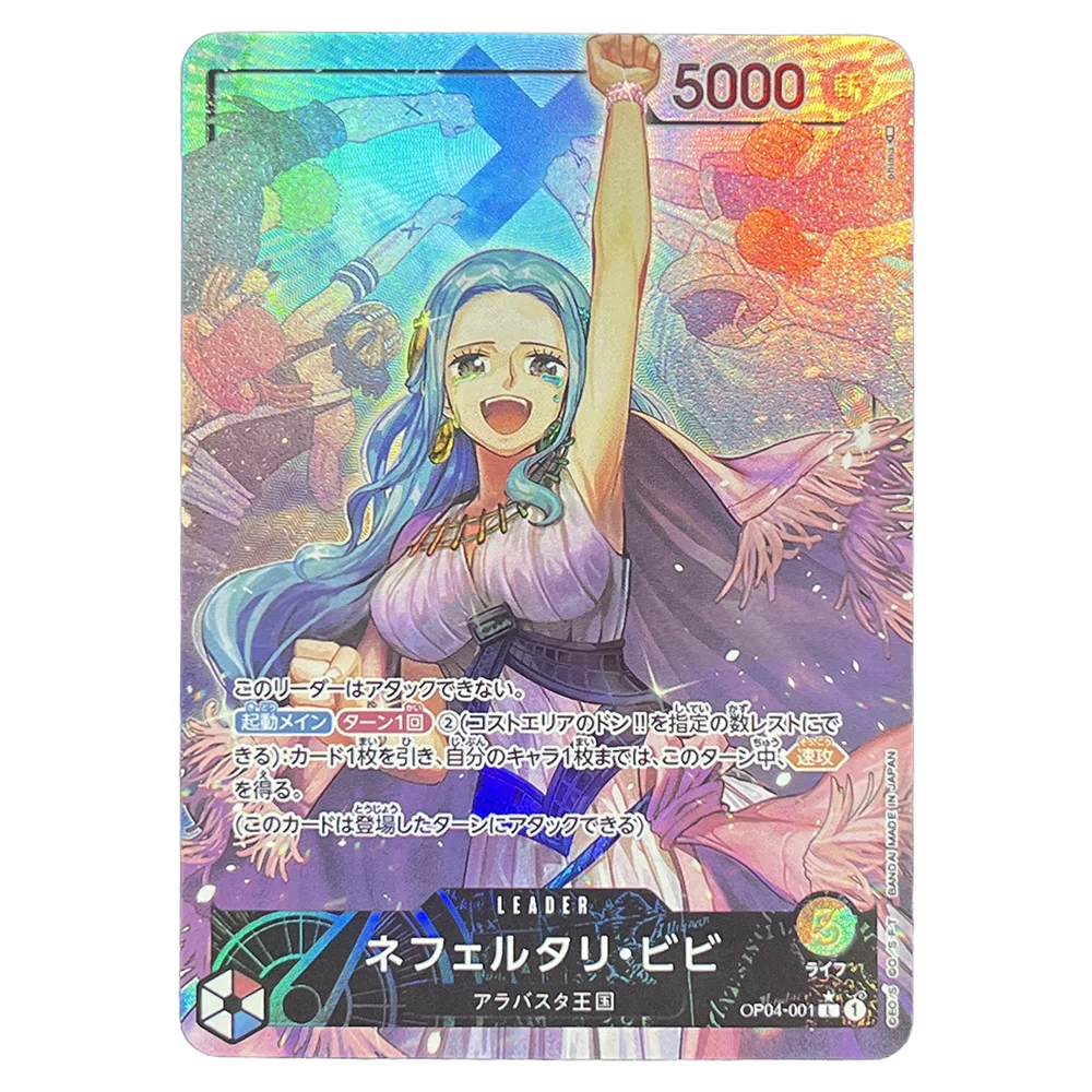 ONE PIECE Leader Single Proxy Card Japanese Zephyr Nefeltari Vivi Rebecca Queen Game Cards Foil Cards Game Collection OPCG PROXY